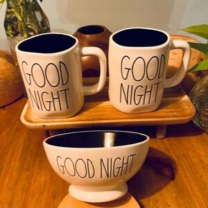 Rae Dunn GOOD NIGHT SET, New!